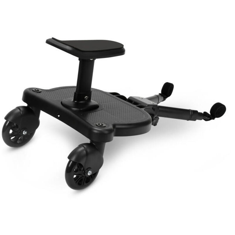 Image of Pedale per carrozzina Pedale ausiliario per passeggino con sedile fino a 25 kg Nero - Randaco