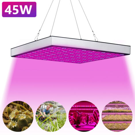 Randaco Pflanzenlampe 45W LED Grow Light Pflanzenlicht 225 LEDs Rot Blau Licht Grow Lampe Vollspektrum Pflanzenleuchte für Zimmerpflanzen und Blumen Garten- & Gewächshaus-Zubehör