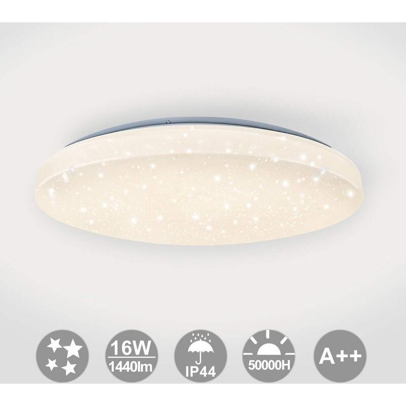 Plafonnier led 18W Salle à manger Détecteur de mouvement Cuisine Télécommande Blanc neutre