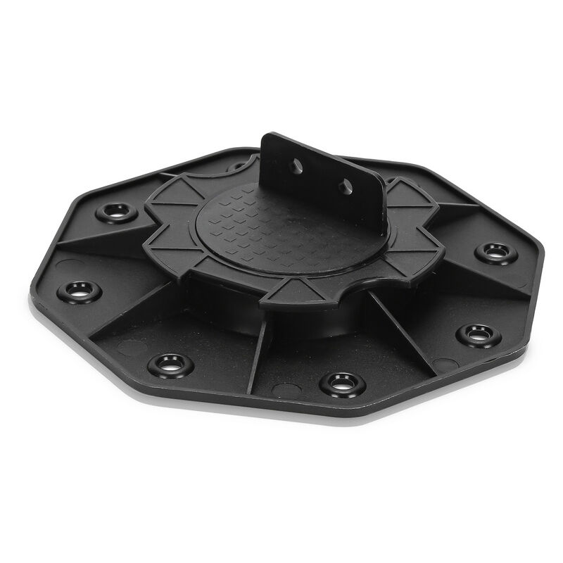 Randaco - plot réglable de 18 à 30 mm 10 Pièces pour terrasse bois et composite Socle en Plastique Roulements à Plaques Plastique wpc