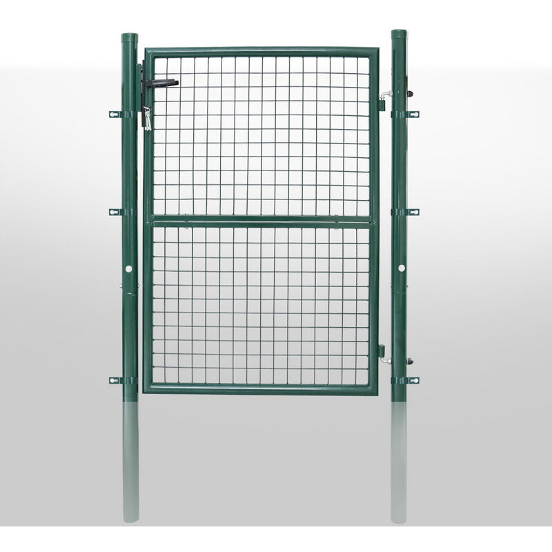 Randaco - Hengda Portillon de Jardin Grillagé. en Acier Galvanisé. Clôture avec Serrure. Porte 150 x 100cm. Vert