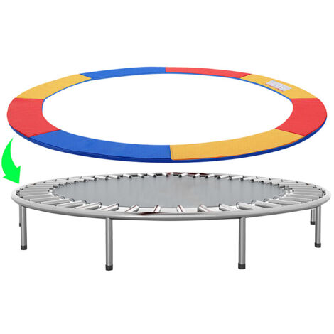 Randaco Protection trampoline Ø 305 cm multicolore, couvre-ressorts imperméable et anti-UV