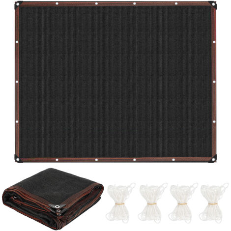 Randaco Rete ombreggiante 400x500 cm in HDPE, resistente agli strappi e traspirante, con occhielli in alluminio, per cortili e tettoie per auto