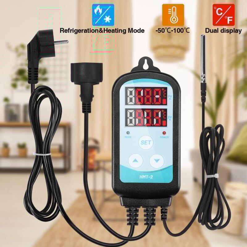 SWANEW Régulateur de température LCD PID Régulateur de température 3000W Thermostat numérique 230V