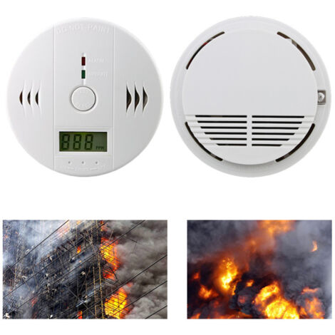 Set Rilevatori Siemens | 1 Rilevatore Fumo NF + 1 Rilevatore Monossido Di Carbonio | Garanzia 10 Anni