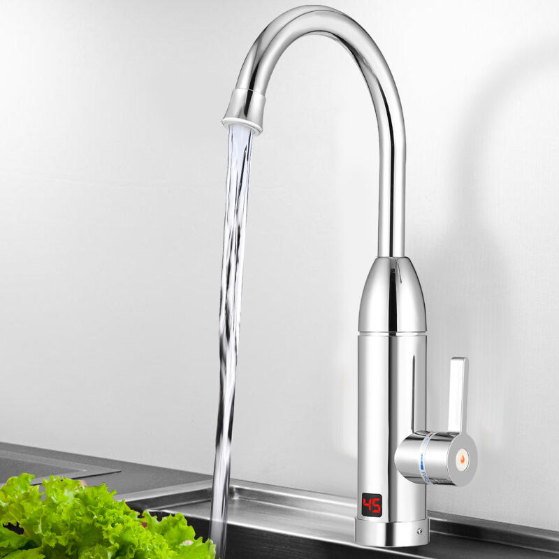 Randaco - swanew Robinet Chauffe Eau électrique Flexible Rotatif 360 Instantané Robinet de Cuisine avec chauffe-eau