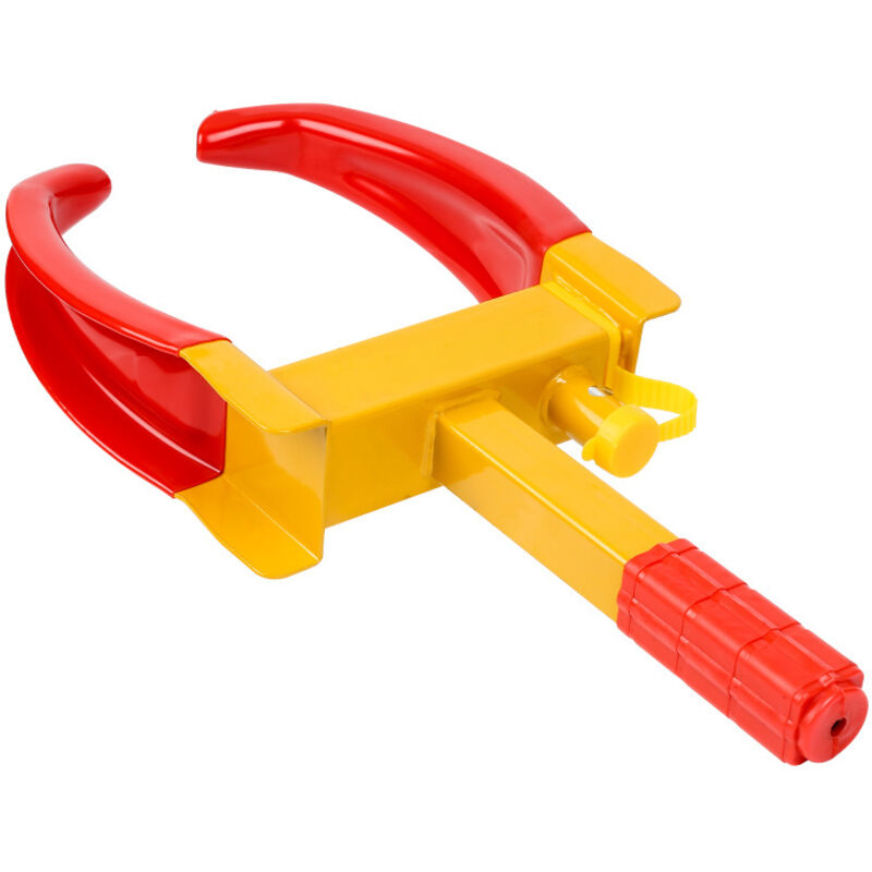 Randaco - einfeben Pince de roue en acier inoxydable - Antivol 2 clés - Antivol pour voiture de 19 à 28 cm de large Sabot de voiture