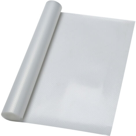 Randaco Schubladenmatte Einlegeböden Regale Antirutschmatte zuschneidbar 500 x 60cm,Transparentes Weiß