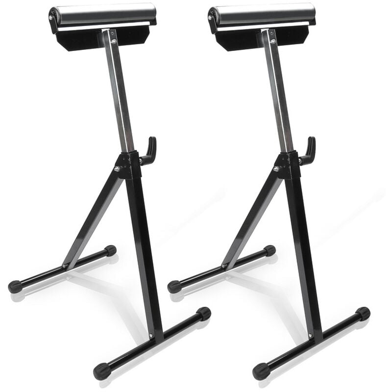 Einfeben 2x Servante d'atelier à Rouleau support à rouleaux réglable en hauteur 68-108cm jusqu'à 6090 kg