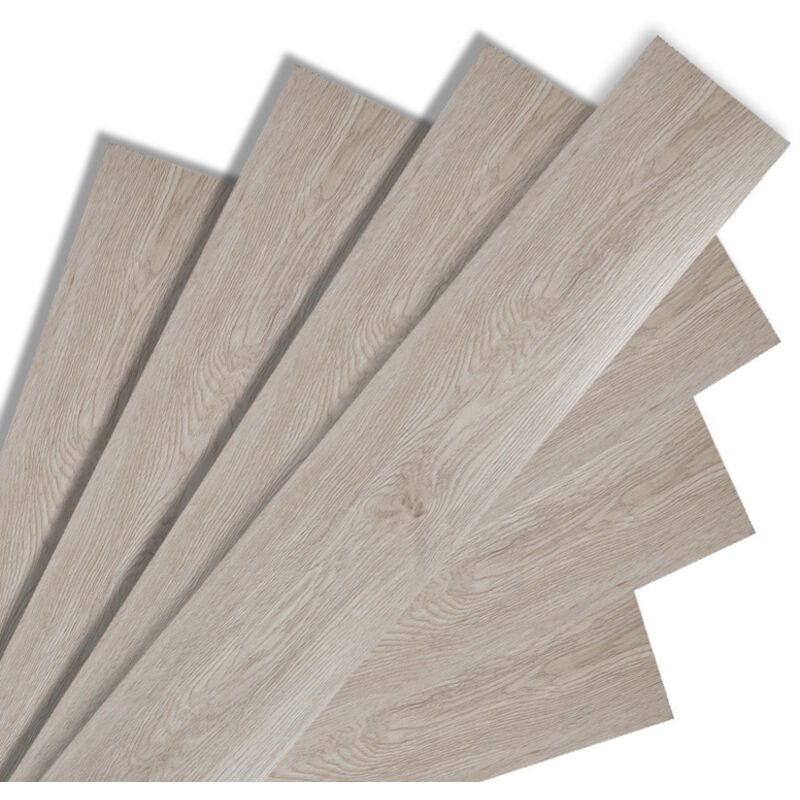 Randaco - swanew Sol pvc bois-Lames de sol pvc adhésives -Boite de 14 lames vinyle auto-adhésives - 2 m² - Chêne blanc