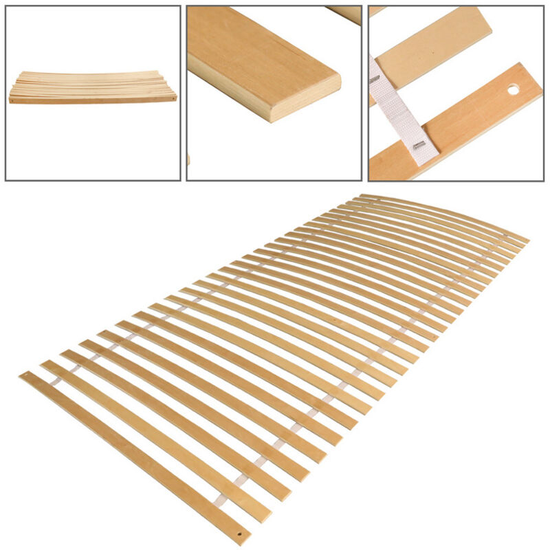 Randaco - Sommier 90x200cm max.150kg Grille à enroulement stable 28 lattes Grilles à enroulement Cadre à lattes à enroulement