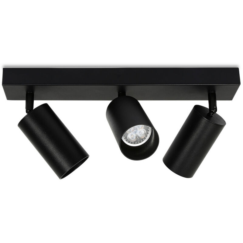 Randaco Spot de plafond 4w Idéal blanc chaud pivotante tournante pour le salon, salon, couloir trois, GU10, 3 lampes