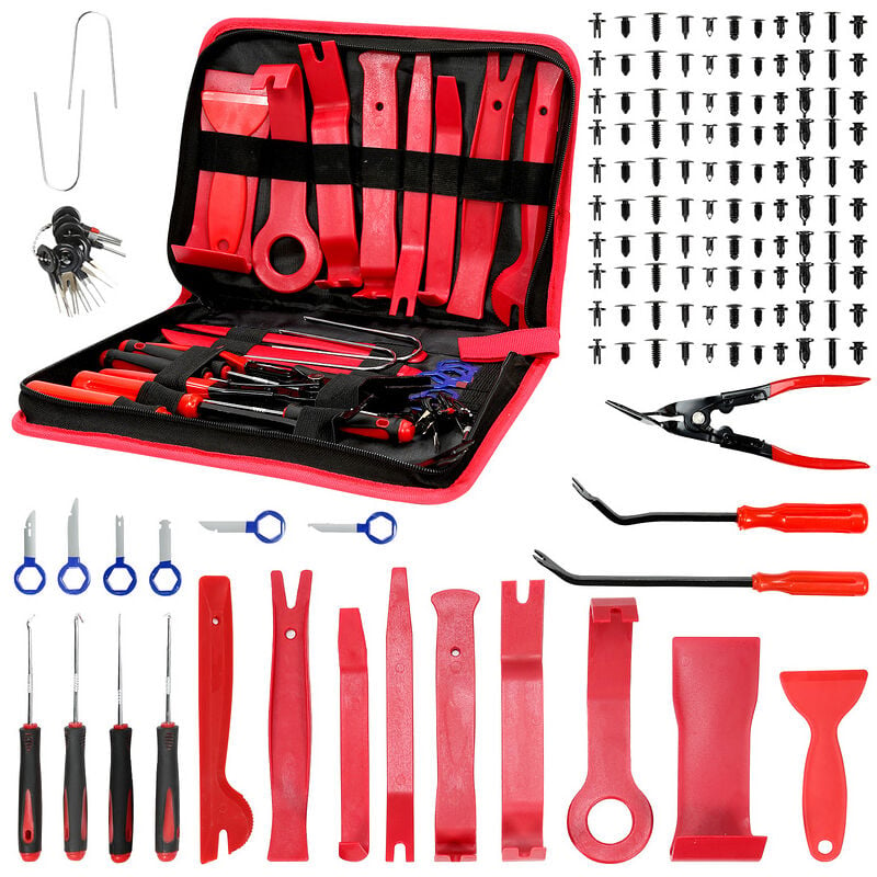 Image of Strumento per lo smontaggio dell'auto Strumento per la rimozione dei rivestimenti interni dell'auto 158tlg - Randaco