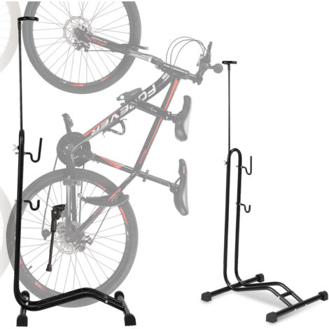 Randaco Support de sol vertical pour vélos 3 fonctions pour accrocher régler horizontalement et verticalement Porte-vélo 20 à 27.5 pouces