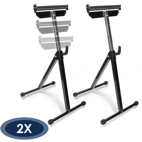 Randaco Supporto a rotelle Set di 2 supporti a rotelle fino a 60 kg anteriori e regolabili in altezza 68-108 cm
