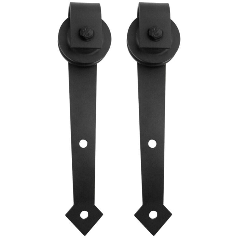 Kit de porte coulissante système coulissante Ferrure pour Système pour Portes Coulissantes avec rail de roulement Ensemble complet 183cm