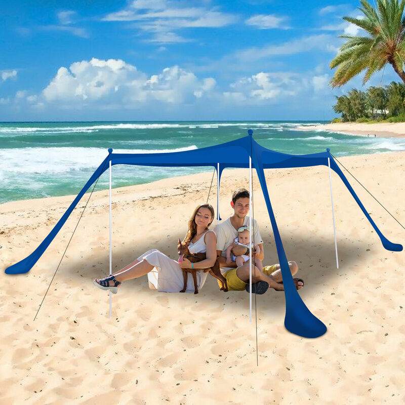 Hengda - Tente de plage Event Pavillon Shelter fête stabilité auvent tente de plage robuste 3x3x2m - bleu