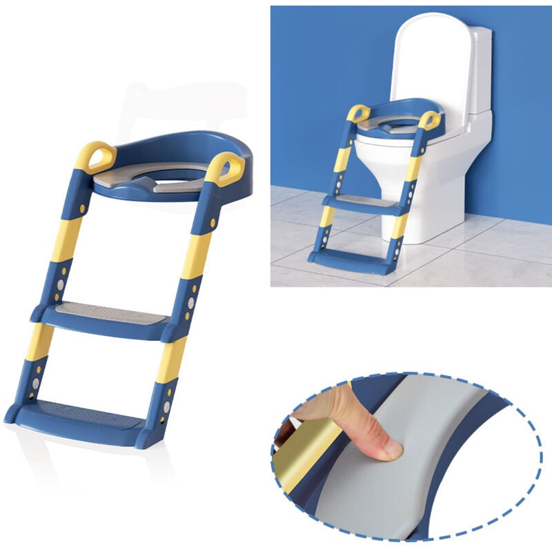 EINFEBEN Toilette Pot WC Bebe Enfant Bébé de Siege Reducteur Rehausseur Chaise Réducteur Toilettes Pliable Petit Enfants Siège pour Garcon