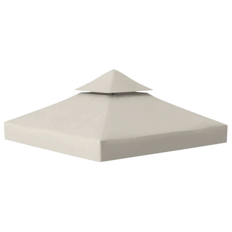 Hengda Toit de pavillon de rechange Bâche de toit de rechangeProtection solaire Housse de rechange 3x3M Beige