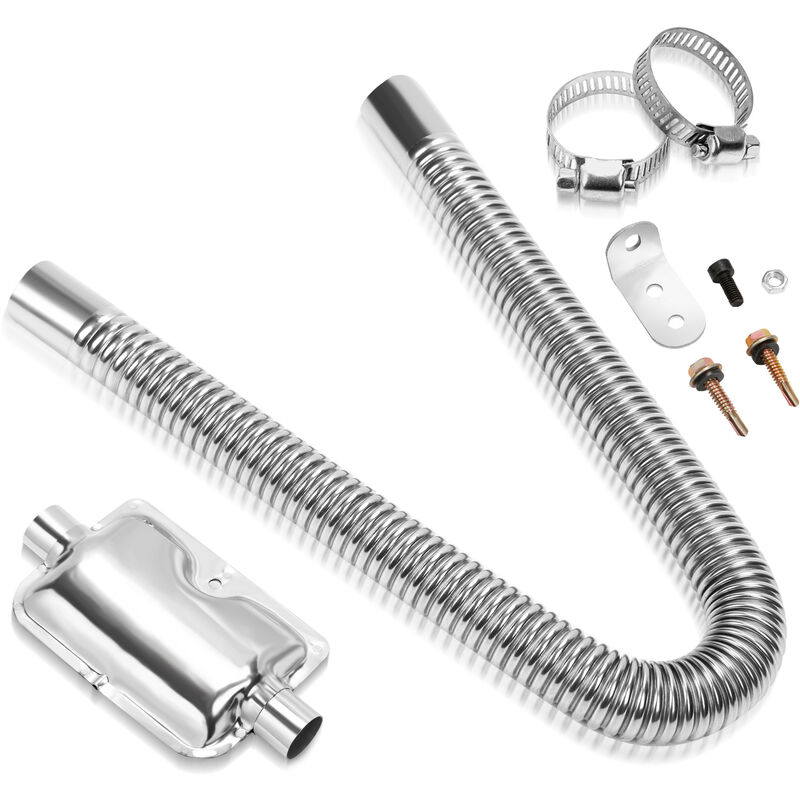 Tubo di scarico silenziatore da 60cm set tubo di