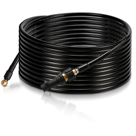 Randaco Tuyau pour nettoyeur haute pression Tuyau déboucheur flexible noir Nettoyage de 10m