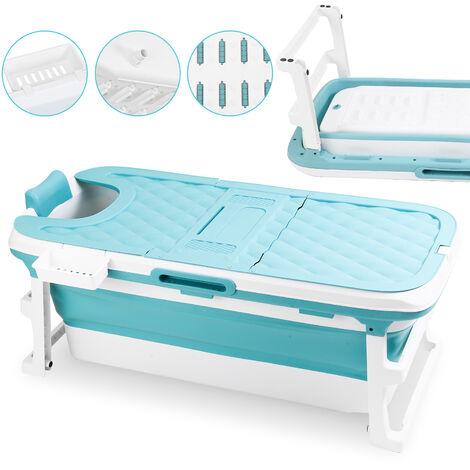 Vasca da bagno pieghevole portatile adulto Spa Copertura Rulli esterno  Edaygo - Shopping.com