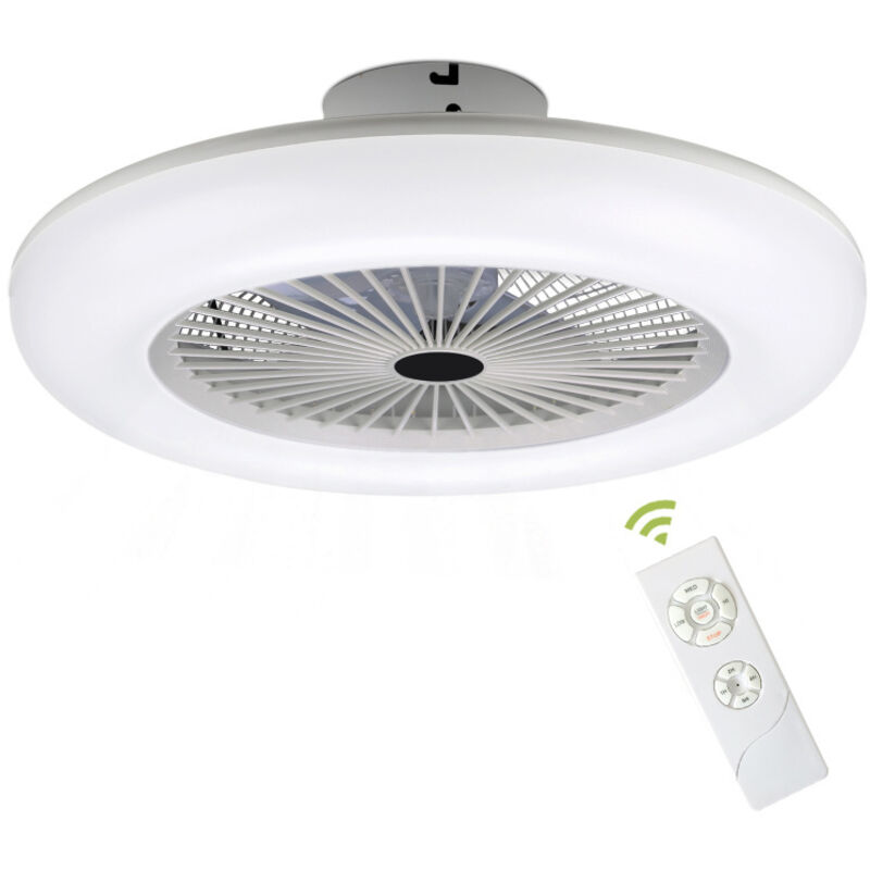 Randaco - swanew Ventilateur de plafond avec minuteur led Dimmable Ventilateur avec télécommande Convient à la chambre