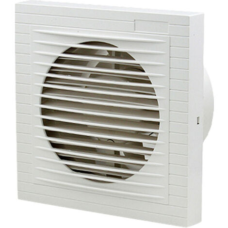 Randaco Ventilatore da bagno Ventilatore da parete con deflettore di riflusso 100 mm Cappa aspirante WC Cucina - Bianco