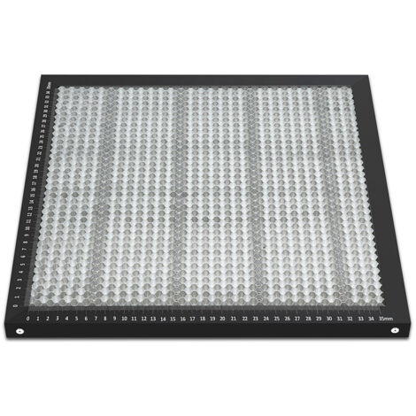 Randaco Wabenplatte Lasergravurmaschine Zubehör aus Aluminiumlegierung für Dioden CO2-Lasergravurmaschine,Schwarz 400x400mm
