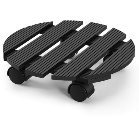 Tymar Pflanzenroller Rund Terrakotta  30 Cm  Blumentopf Untersetzer Mit  Rollen