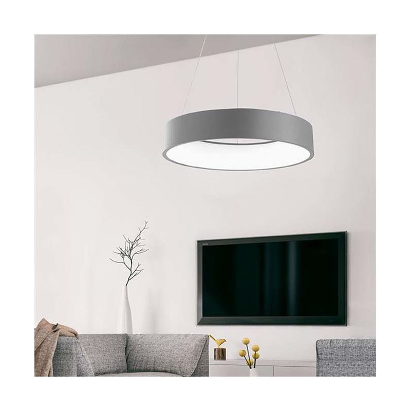 Nova Luce - Rando LED Hängeleuchte Ø 60cm 42W, 3000K Grau