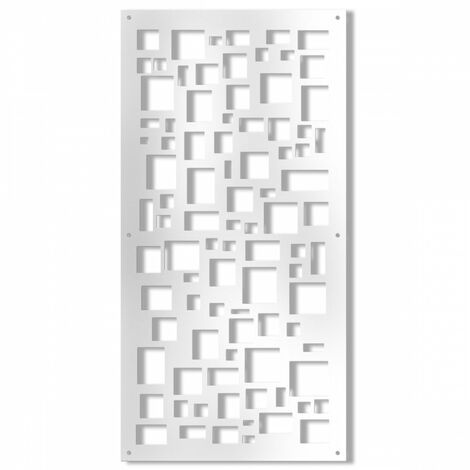 RANDOM - Pannello in PVC traforato Parasole - Misura: 47x94 cm - Colore: bianco