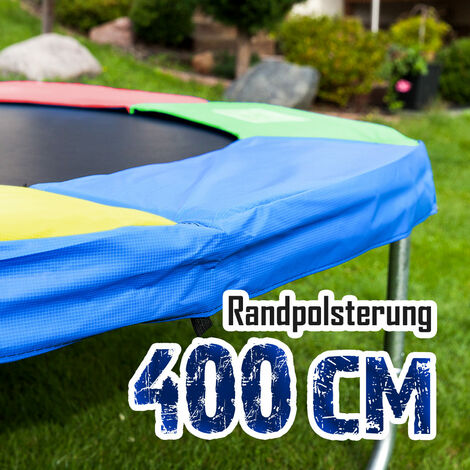 Randpolsterung Gepolsterte Federabdeckung Rahmenpolsterung für 400cm Trampoline Breite 23cm Stärke 18mm in Bunt