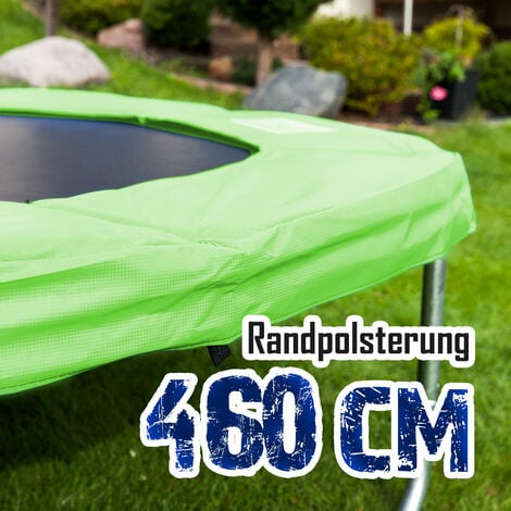 Randpolsterung Gepolsterte Federabdeckung Rahmenpolsterung für 460cm Trampoline Breite 28cm Stärke 18mm in Hellgrün