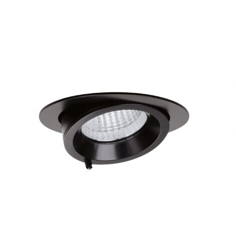 RANDY 2 Downlight rond orientable noir 70° LED intég 29,3W 4000K 3000lm ARIC 51253