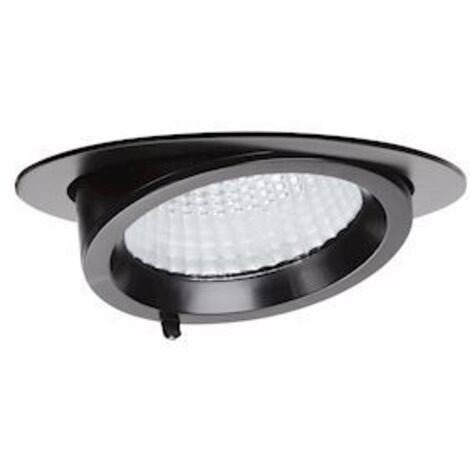 RANDY 3 Downlight rond orientable noir 70° LED intég 36,6W 3000K 3600lm ARIC 51254