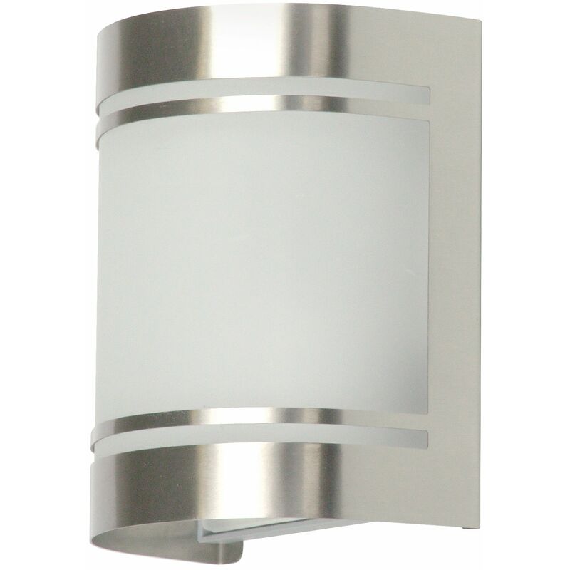 Image of Smartwares - Ranex 5000.298 Alicante Lampada da Parete in Acciaio Inossidabile e Vetro
