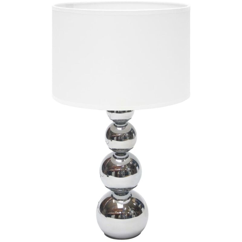 

Lámpara de mesa blanca 25x25x43 cm - Blanco - Ranex
