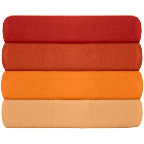 Ranforce King Fitted Sheet (ES) 100% Algodón RANFORCE Naranja