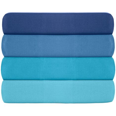 Ranforce King Fitted Sheet (ES) 100% Cotone RANFORCE Blu scuro