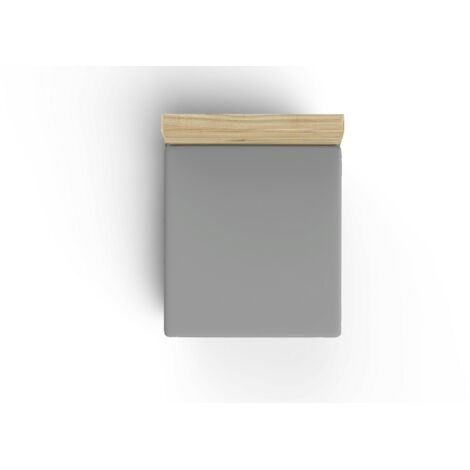 Ranforce King Fitted Sheet (ES) 160 x 200+30 cm 100% Algodón Gris oscuro