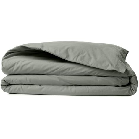 Ranforce King Quilt Cover (FR) 100% Algodón RANFORCE Gris oscuro