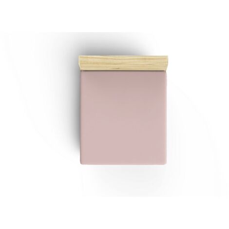 Ranforce Super King Fitted Sheet (ES) 180 x 200+30 cm 100% Algodón Dusty Rose