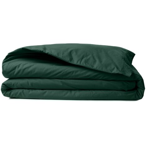 Ranforce Super King Quilt Cover (FR) Verde scuro