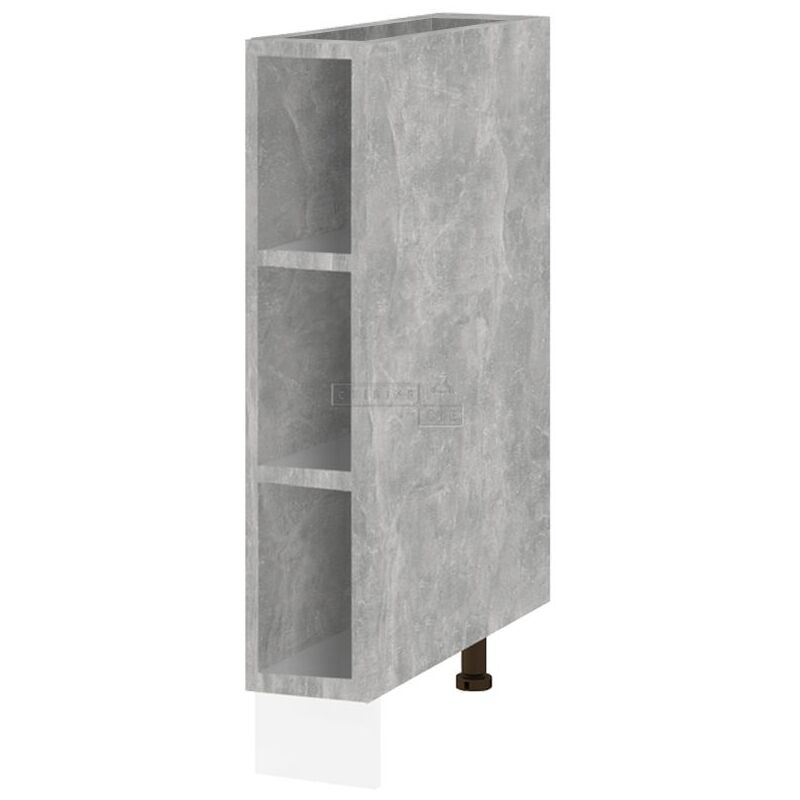 Range bouteille Bellissi Beton Naturel l 15 cm