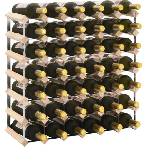 Range bouteille, Casier à bouteilles, Etagère à Vin 42 bouteilles Pinède solide -ASAF25096 DESIGN IN