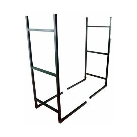 Range bûche modulable 1 m – Largeur 40 cm – Pour bois dur – Design épuré pour intérieur et extérieur – Greenstar