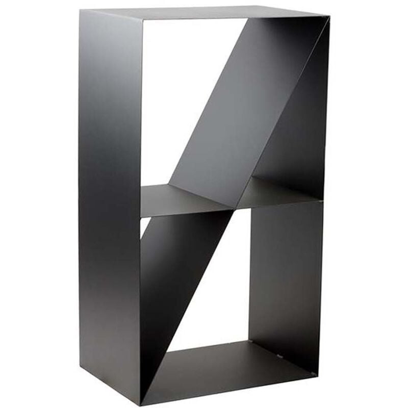 Porte-bûches design 4 compartiments en acier Lodz