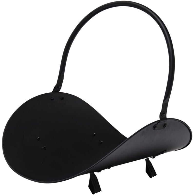 Range bûches en acier noir Werka Pro 48cm