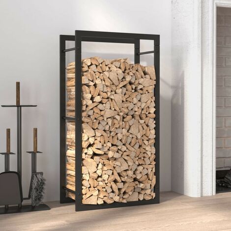 Range Bûches intérieur 94 cm de hauteur . Idéal rangement bois de chauffage